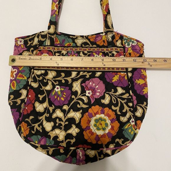 Vera Bradley Shoulder Bag Double Strap Quilted Floral Multicolor - Picture 4 of 6